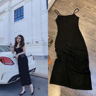 Váy body 2 dây dáng dài siêu tôn dáng
