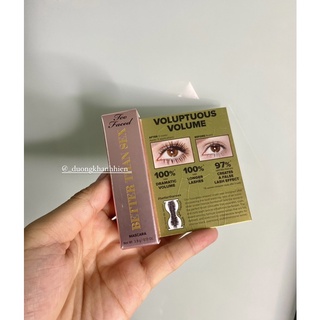 Gift Auth Mascara mini Too Faced dày dài cong mi
