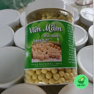 Hộp 500g Viên mầm đậu nành nguyên xơ cao cấp tăng vòng 1, đẹp da, cân bằng nội tiết tố nữ có giấy chứng nhận ATTP DV938
