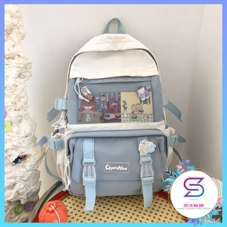 Balo Ulzzang Nam Nữ YUQILIM Đi Học, Đi Chơi Cực Xinh Chất Vải Canvas Mềm Mịn Chống Thấm Cao Cấp