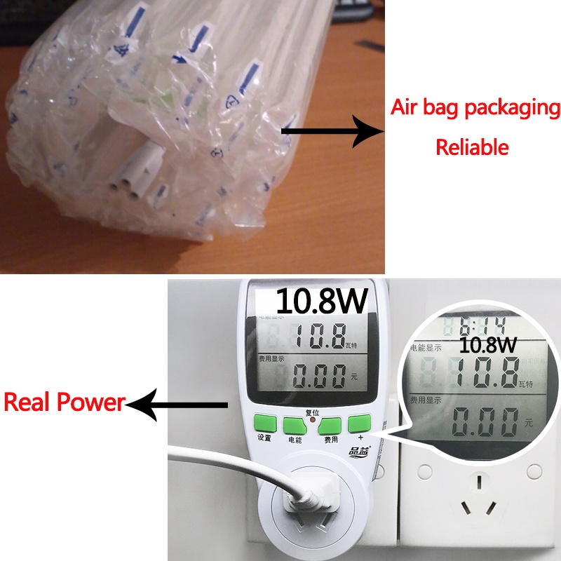 CANMEIJIA Đèn Led Gắn Tủ Chén/Nhà Bếp 20W Có Phích Cắm Cho Phòng Ngủ