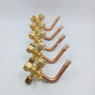 Van khóa gas cục nóng điều hòa phi 10 - Van khóa gas cục nóng máy lạnh phi 10 - Khoá dàn nóng điều hoà máy lạnh phi 10