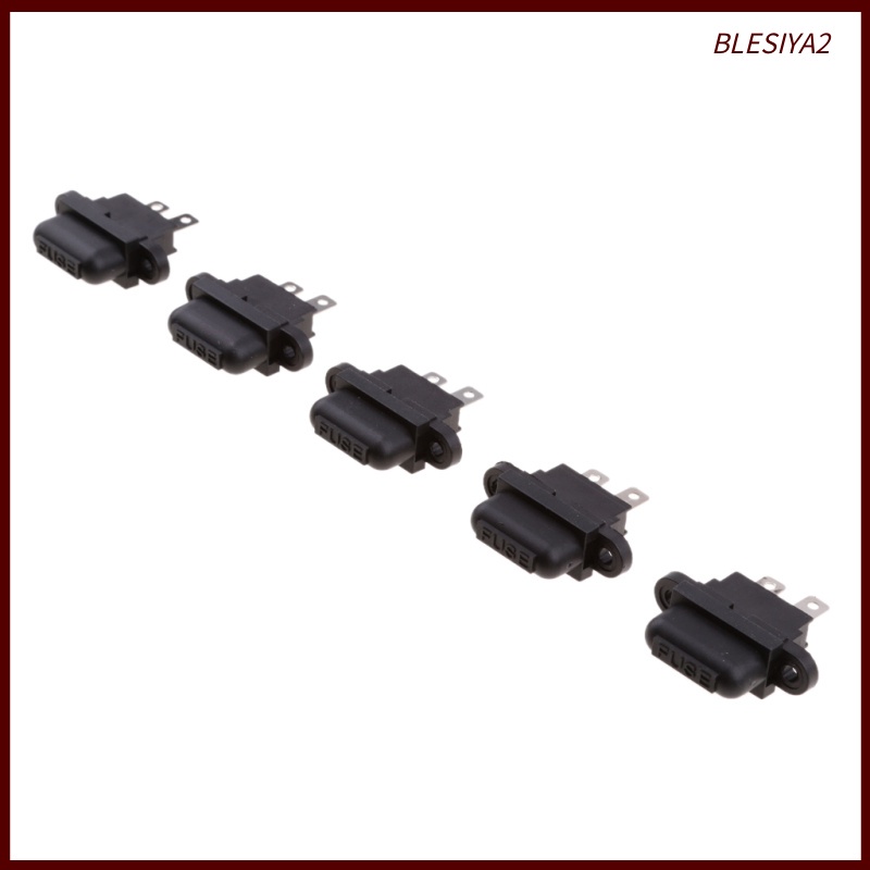 Set 5 Hộp Đựng Cầu Chì 30A Tiêu Chuẩn Kèm Vỏ Bọc Màu Đen Cho Xe Hơi / Tàu Thuyền / Xe Tải