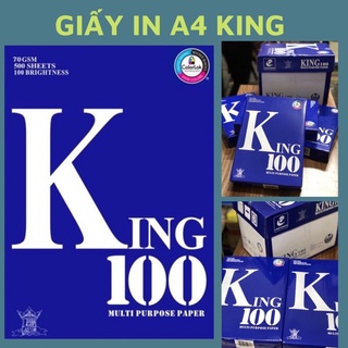 Giấy in a4 king 100 - 70gsm - tiệm tichan
