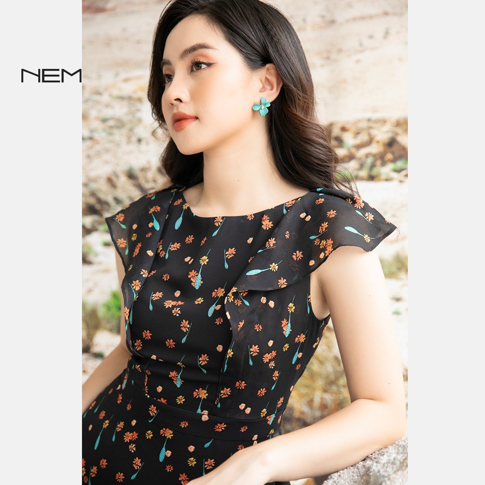 Đầm thiết kế nữ dáng A cao cấp NEM Fashion D04012 | BigBuy360 - bigbuy360.vn