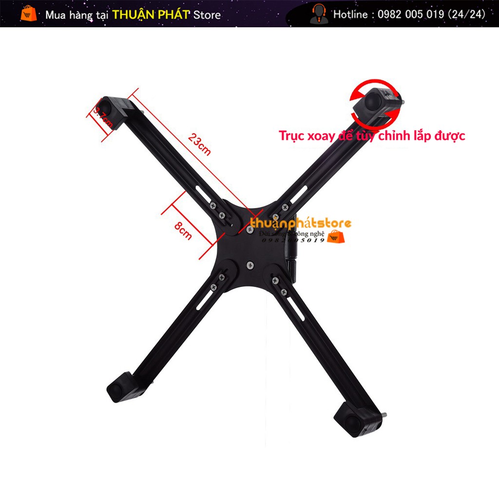 Bộ Kẹp Dành Cho Màn Hình Máy Tính - Không Có Lỗ Ốc Treo Vesa 17 - 27 Inch - Model: XL01