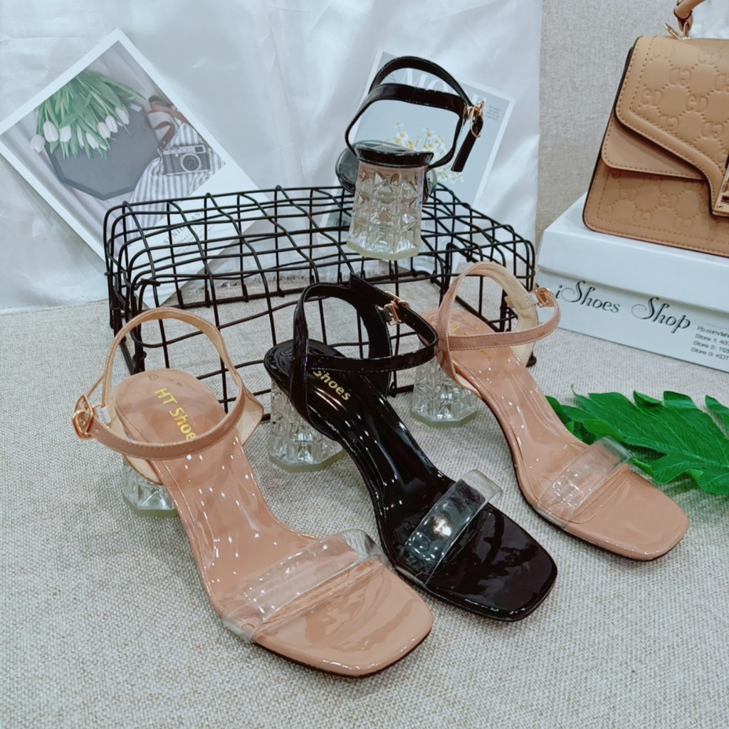 GIÀY SANDAL ĐẾ TRONG PHỐI DÂY MICA CỰC DỄ PHỐI ĐỒ - X045