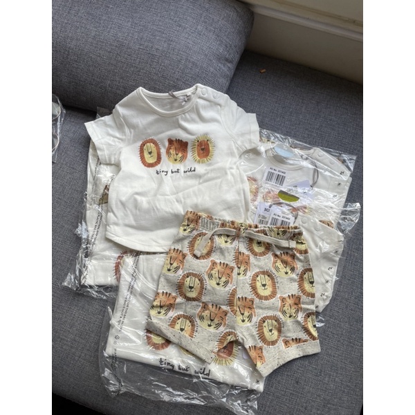 Set sư tử bé trai Tu Clothings size 6-9m đến 18-24m