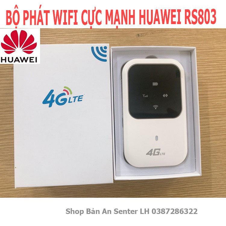 Huawei RS803 Cục phát wifi di động từ sim 3G 4G - phát wifi 150 Mbps Công Nghệ Huawei Bền Bỉ