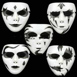 Mặt Nạ Jabbawookeez Hacker Họa Tiết Trán Và Mắt hóa trang halloween sự kiện lễ hội thiết kế độc đáo ấn tượng