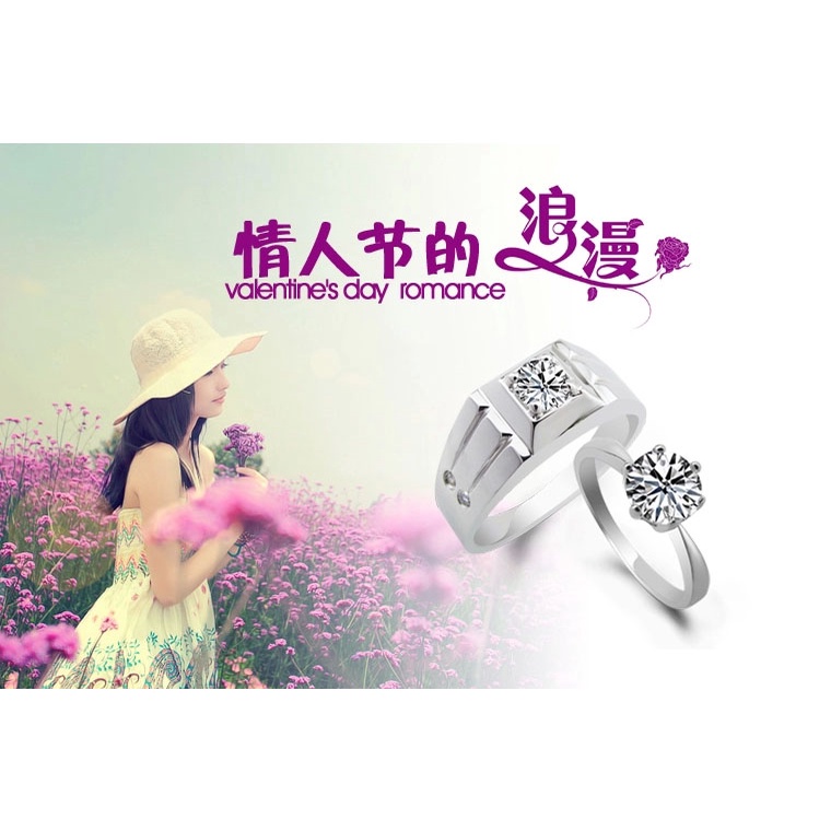 Nhẫn đôi Bạc Hiểu Minh NC170
