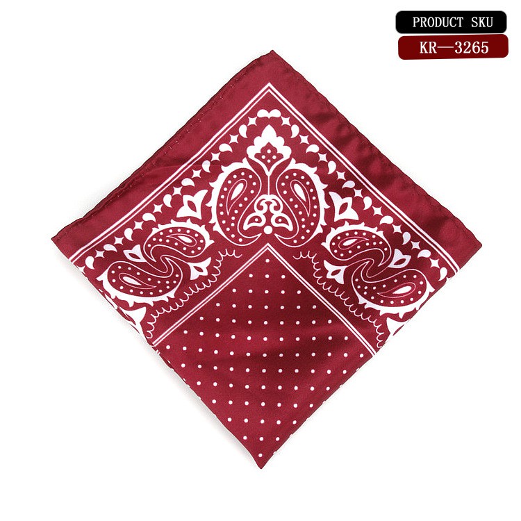 Khăn cài túi áo vest cho nam họa tiết sang trọng - Pocket square