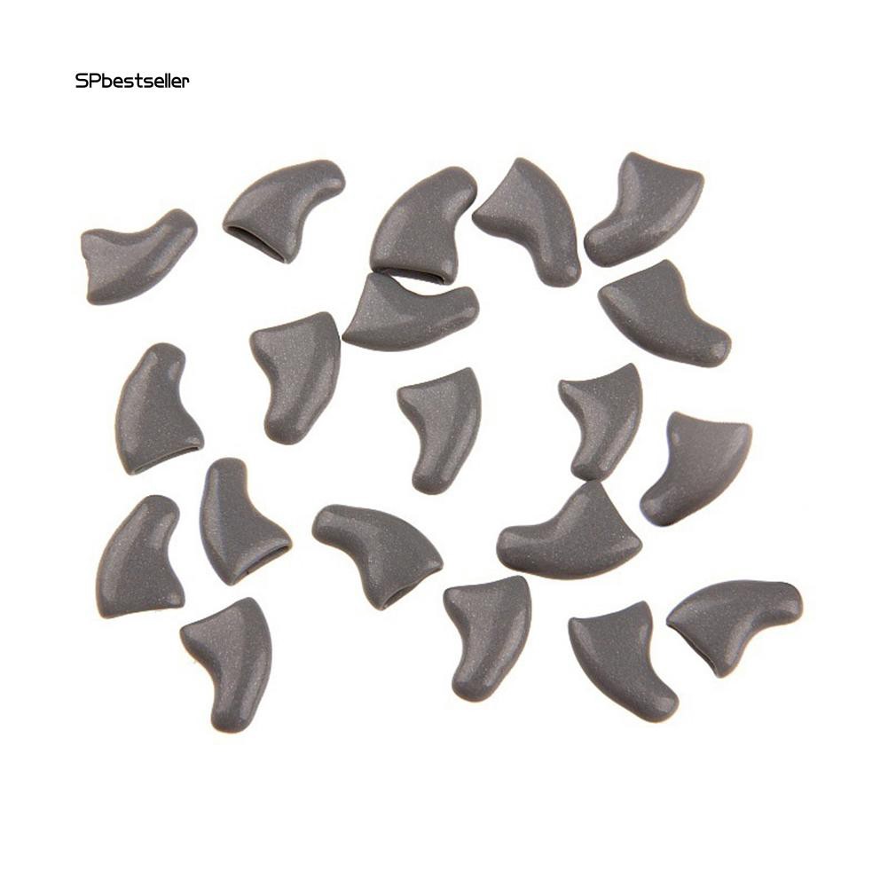 Bộ 20 vỏ gắn bảo vệ móng cho mèo cưng kèm keo dán an toàn tiện lợi