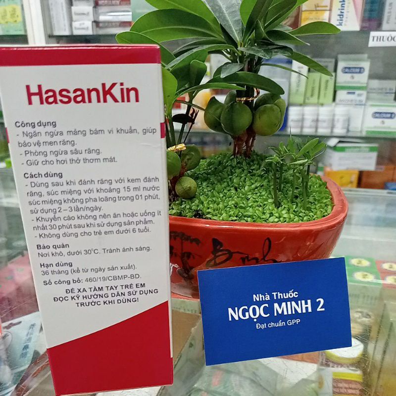 ✅ [Chính Hãng] Nước súc miệng HasanKin (Không chứa cồn, Hương bạc hà) HASAN