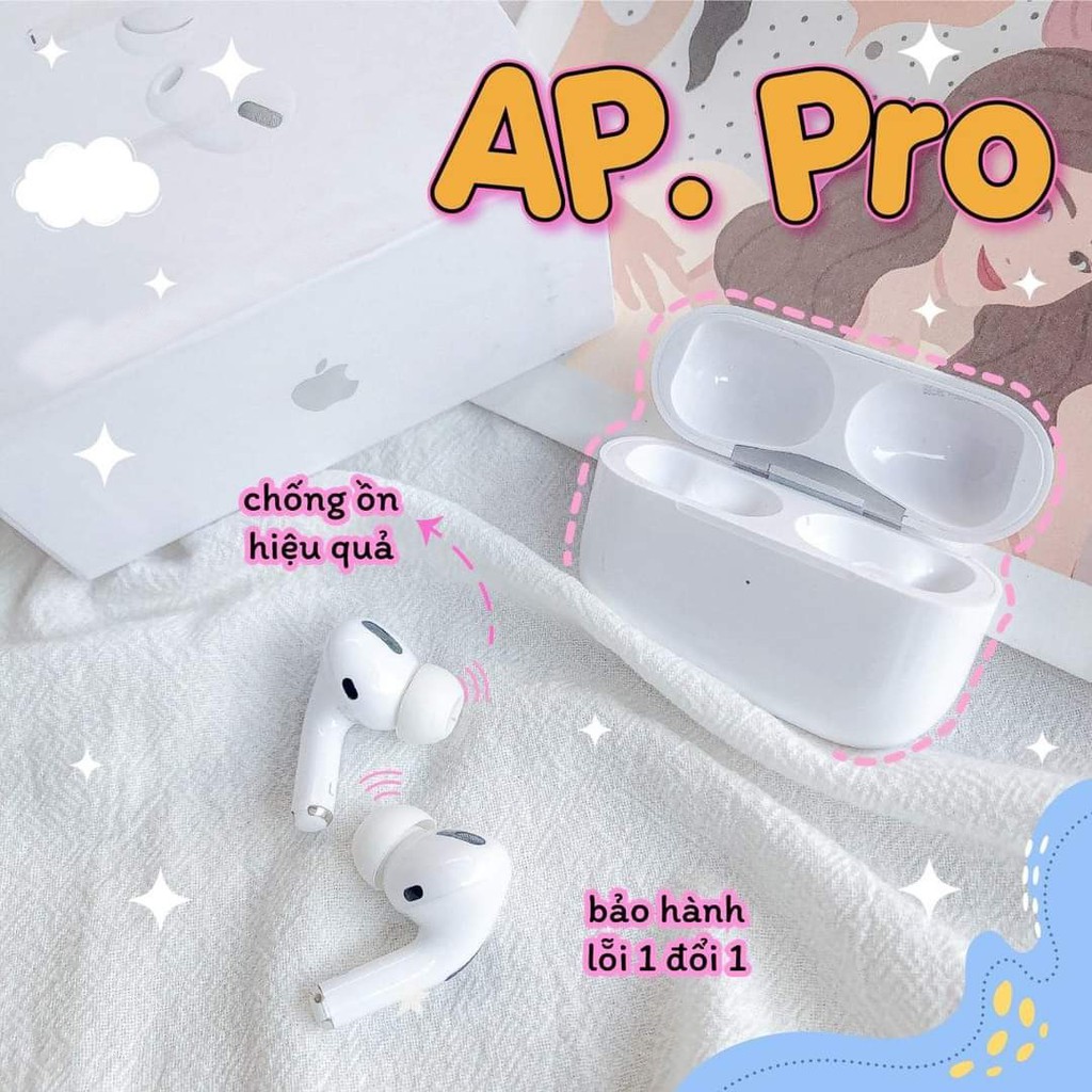 Tai nge bluetooth không dây TWS Aripods 2 và Aripods Pro chống ồn chơi game dùng cho IPhone Android