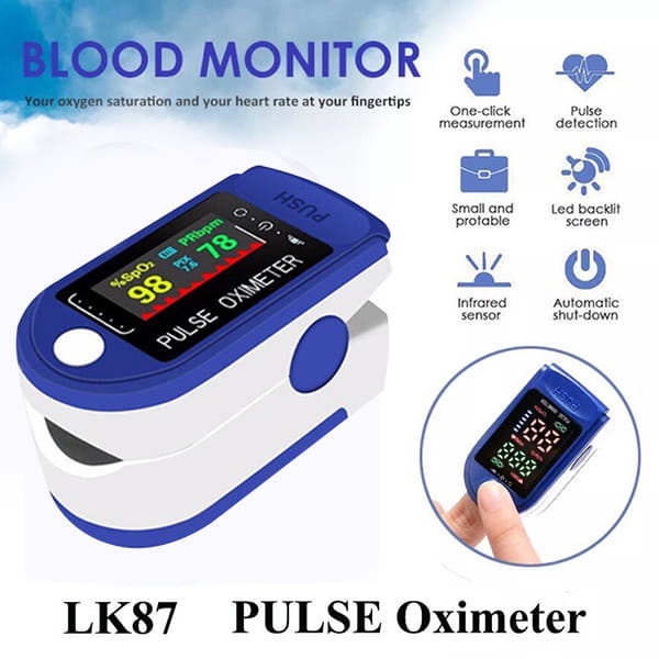 Máy Đo Nồng Độ Oxi Cơ Thể Kẹp Ngón Tay MÃ LK87 Pulse Oximeter