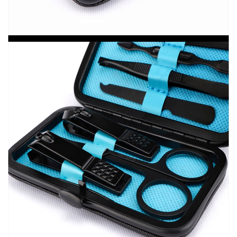 Bộ 7 Dụng Cụ Chăm Sóc Móng Tay Chân Bằng Thép Không Gỉ Di Động Mới