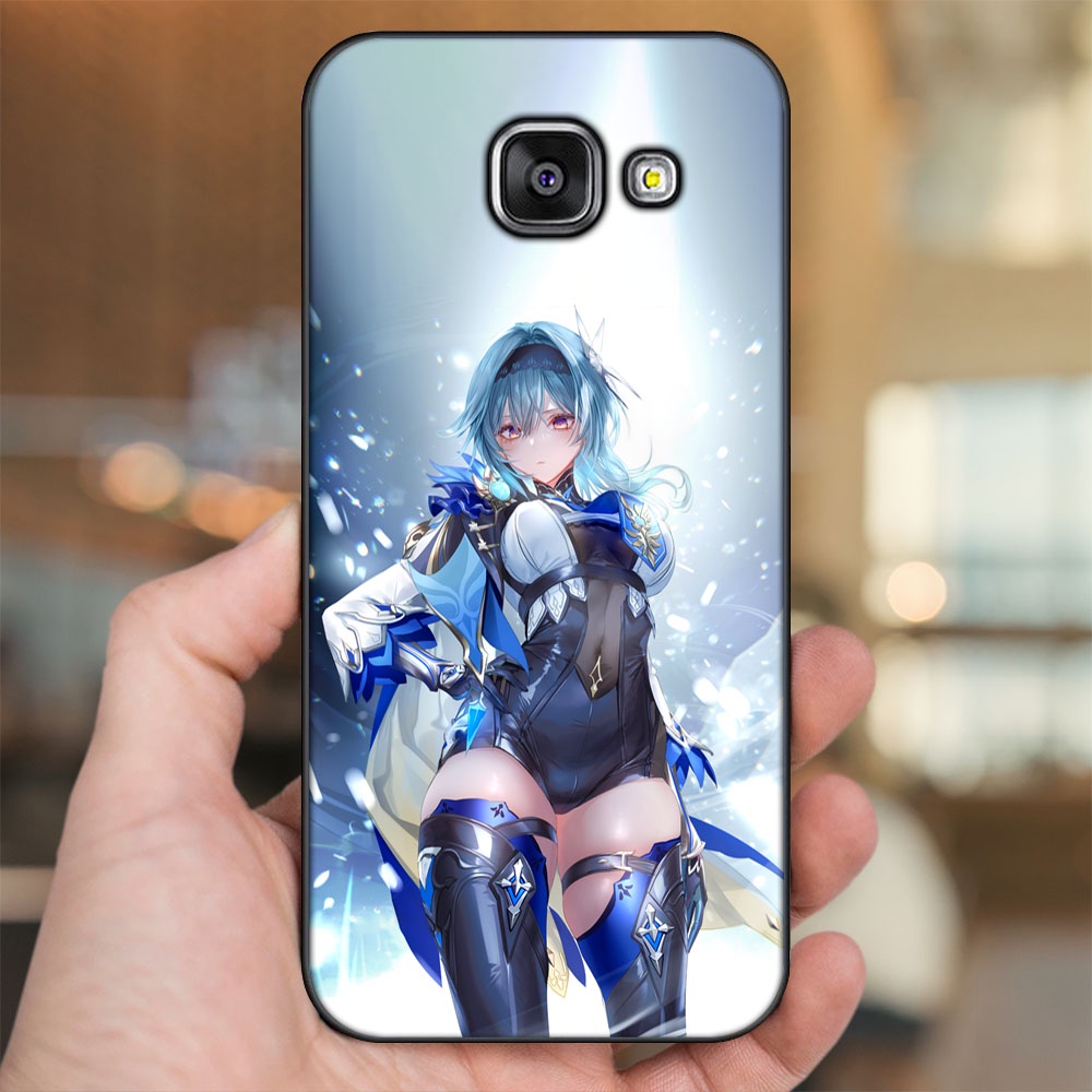 Ốp lưng Samsung A3 2016, A5 2016, A7 2016 viền đen in hình Eula Genshin Impact