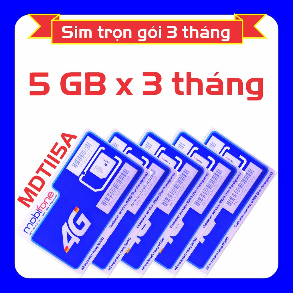 🔵 Sim 4G Mobi trọn gói 1 năm không cần nạp tiền MDT250A, MDT115A, MDT135A.