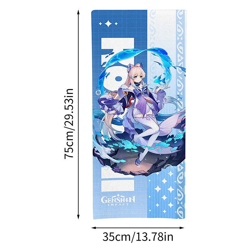 Khăn tắm Polyester in hình nhân vật game Genshin