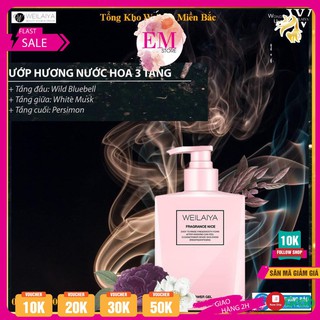 Sữa tắm trắng da weilaiya chính hãng cho làn da trắng hồng căng bóng mịn màng không tì vết 312ml