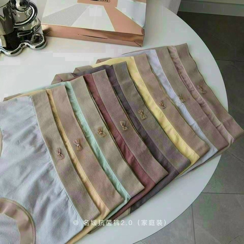 Combo 5 quần lót cotton cạp cao 45-65kg, quần lót nữ