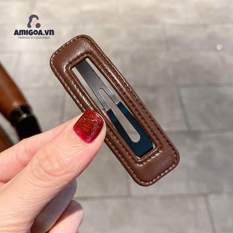 Kẹp Tóc Mái Bên Hình Học Disney Liu Haijia Retro Ngọt Ngào Cho Nữ