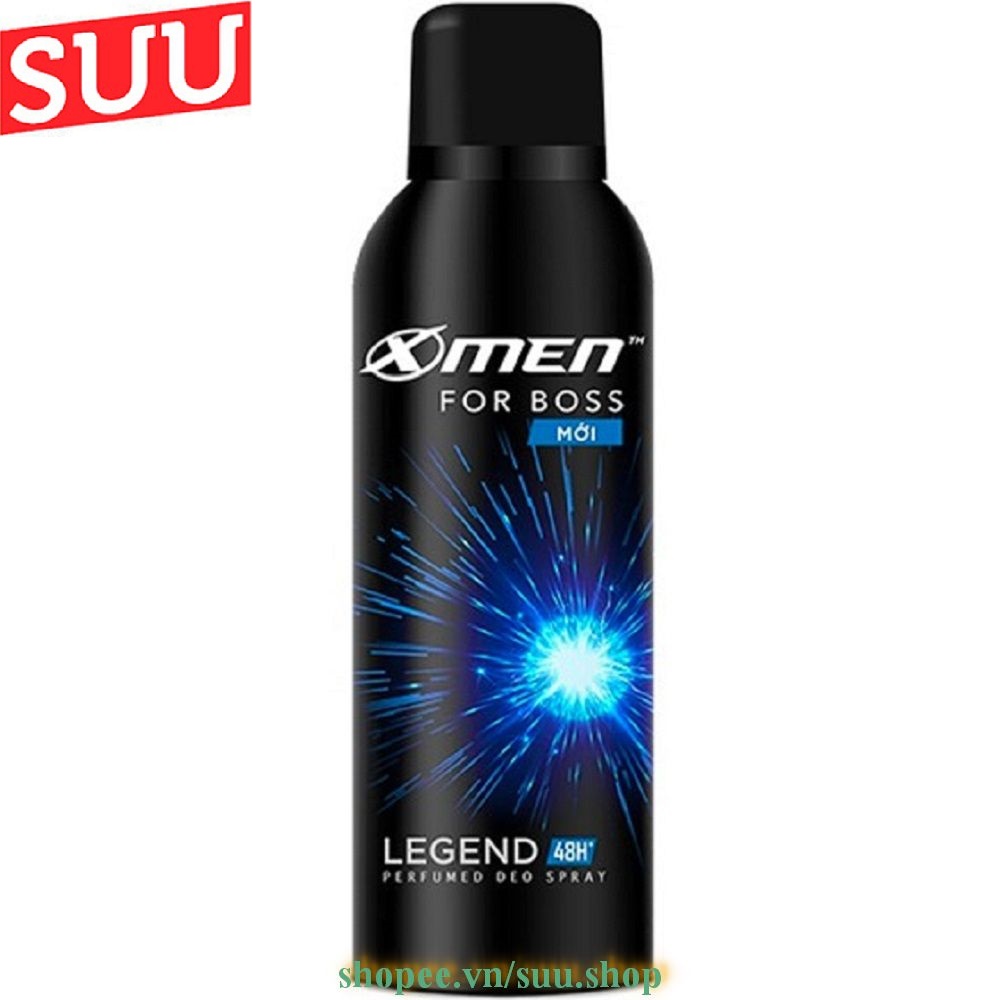 Xịt khử mùi 150ml X-men For Boss Legend, suu.shop Cam Kết 100% Chính Hãng.