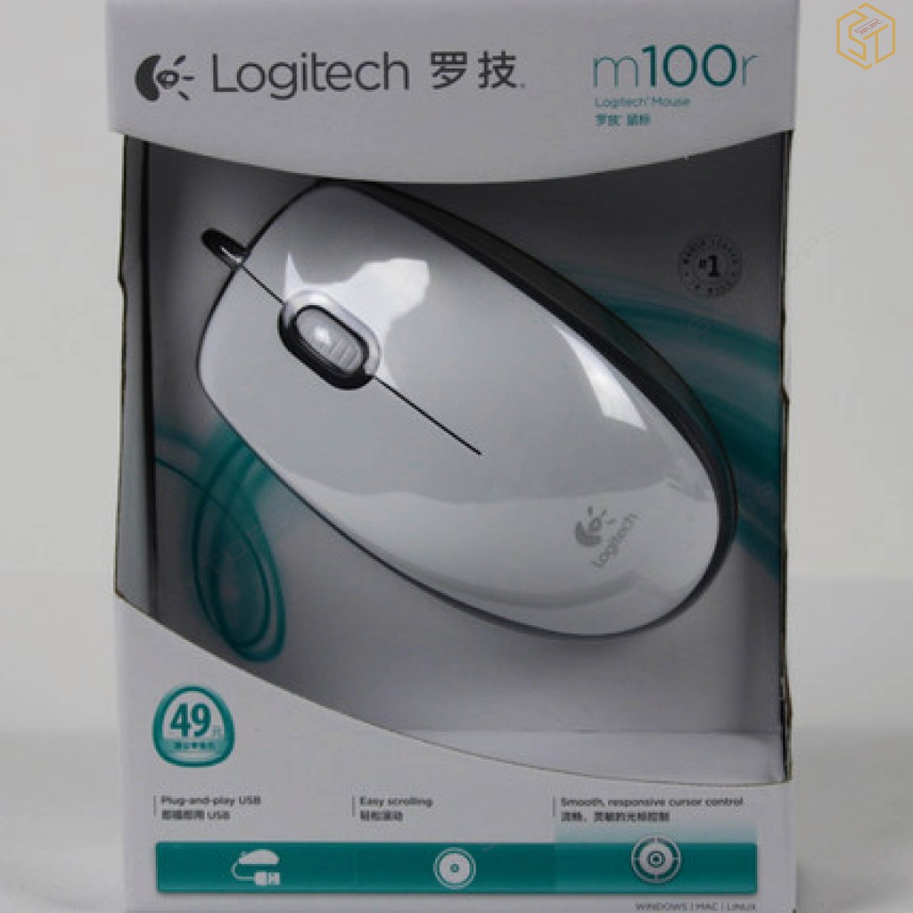 Chuột Máy Tính Có Dây Logitech M100R 1000dpi