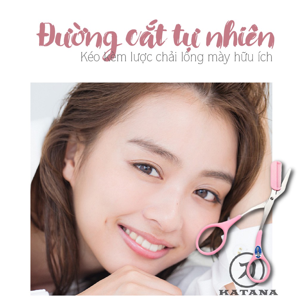 Kéo cắt tỉa lông mày cao cấp KQ3042-KQ3032 kèm lược - kéo tỉa mày kèm lược - BH 12 tháng 1 ĐỔI 1