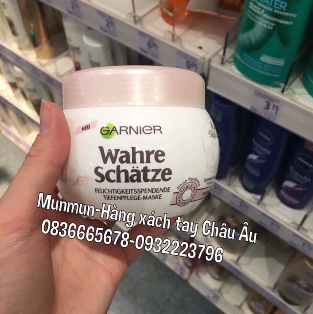 Kem ủ tóc siêu mượt Garnier Wahre Schatze