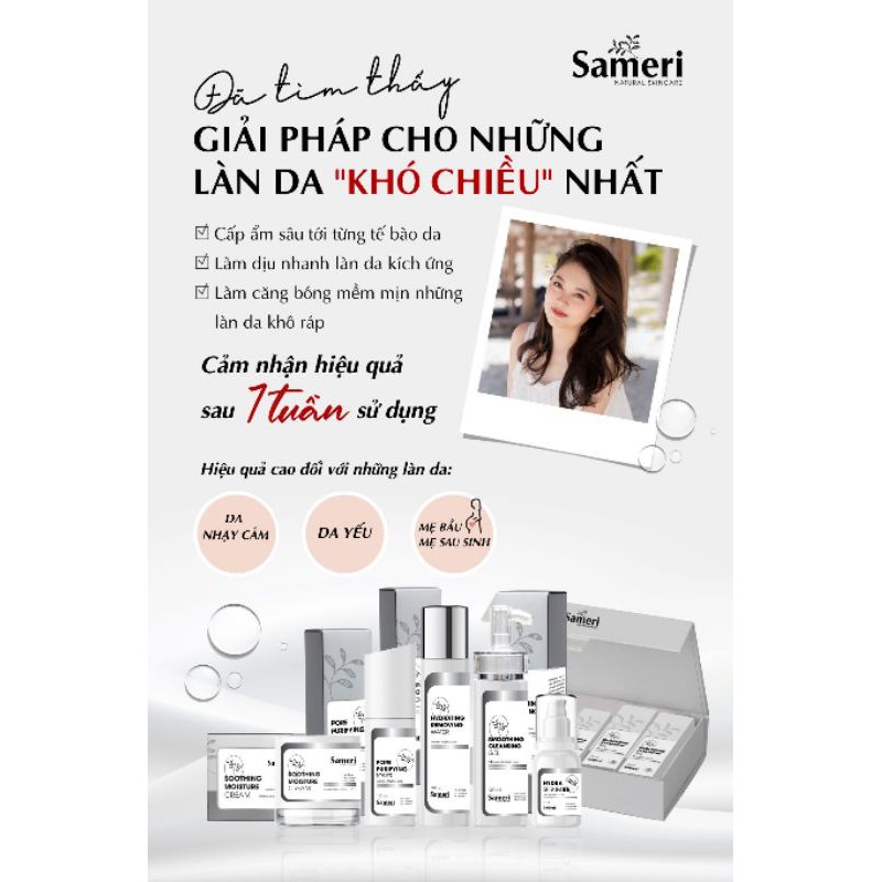 SAMERI - Bộ skincare an toàn cho bà bầu và sau sinh của Sam Natural