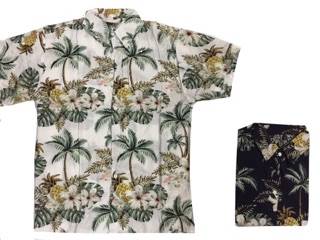 Áo sơ mi hawaii hoạ tiết chất mát