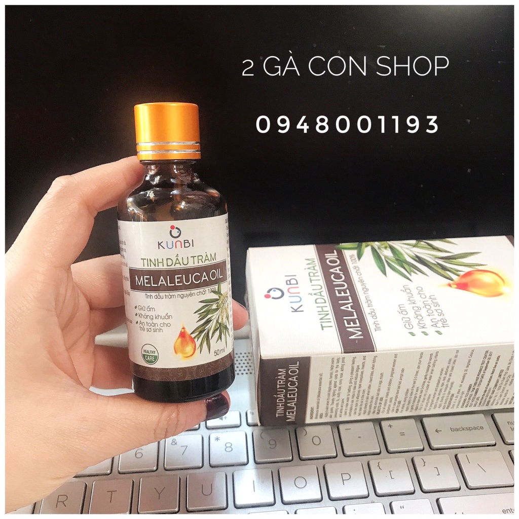 Dầu tràm cao cấp hiệu KunBi 50ML - Lá tràm tươi nguyên chất