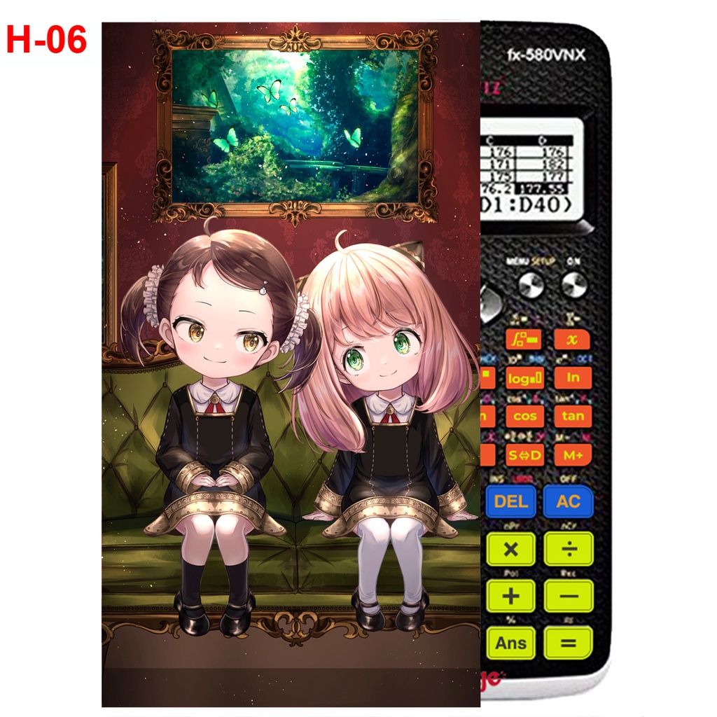 Decal Máy tính CASIO fx570 , fx580 anime Spy X Family