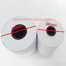 Giấy In Bill K57x38 - Giấy In Nhiệt K57 Cho Máy Cà Thẻ, Máy Pos cầm tay, Máy In Bill Nhỏ Cầm Tay Đường kính 38mm