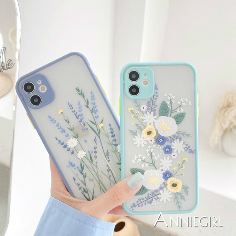 Ốp điện thoại TPU mềm họa tiết tranh vẽ hoa cho iPhone 11 Pro Max X Xs Max XR 8 7 Plus SE 2020