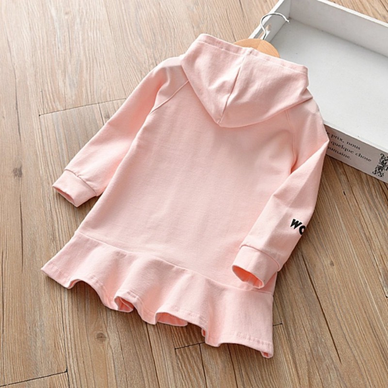 Đầm Búp Bê Tay Dài Có Nón Dễ Thương Cho Bé Gái