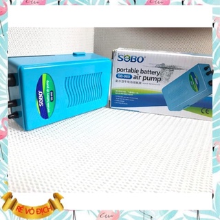 [Tặng kèm 1 Pin Đại] Máy sủi oxy chạy pin SOBO SB 980 dành cho hồ cá cảnh