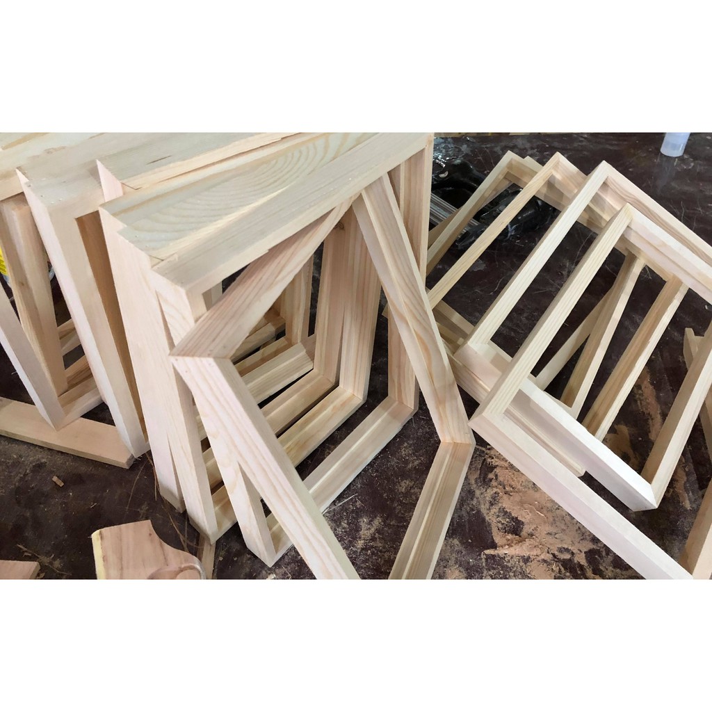 Khung ảnh A4 21x30 - Khung hình gỗ thông mặt kính - Khung ảnh đẹp treo tường để bàn - Picture Frames Tiệm Khung PT