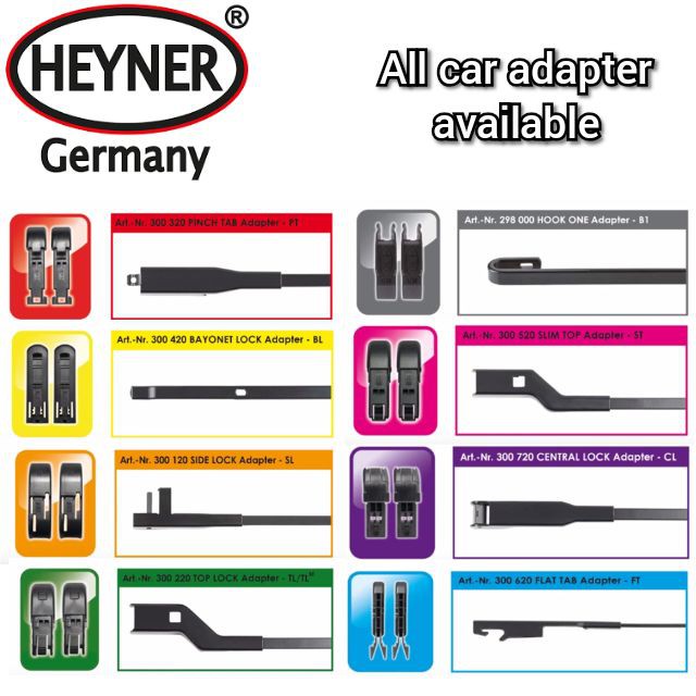 BỘ CHUYỂN ĐỔI CẦN GẠT MƯA CÁC HÃNG XE - HEYNER ADAPTER