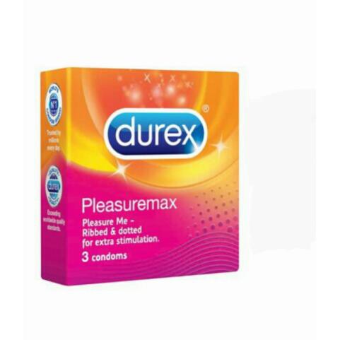 Giảm Giá [Combo 5 Hộp] Bao cao su Durex Pleasuremax - BCS gân gai hộp 3 cái + TẶNG 1 Gel KY