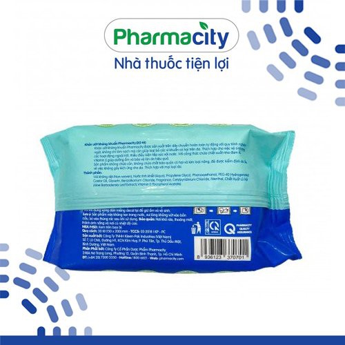 [Mã FMCGMALL -8% đơn 250k] Khăn ướt kháng khuẩn Pharmacity (30 tờ/gói)