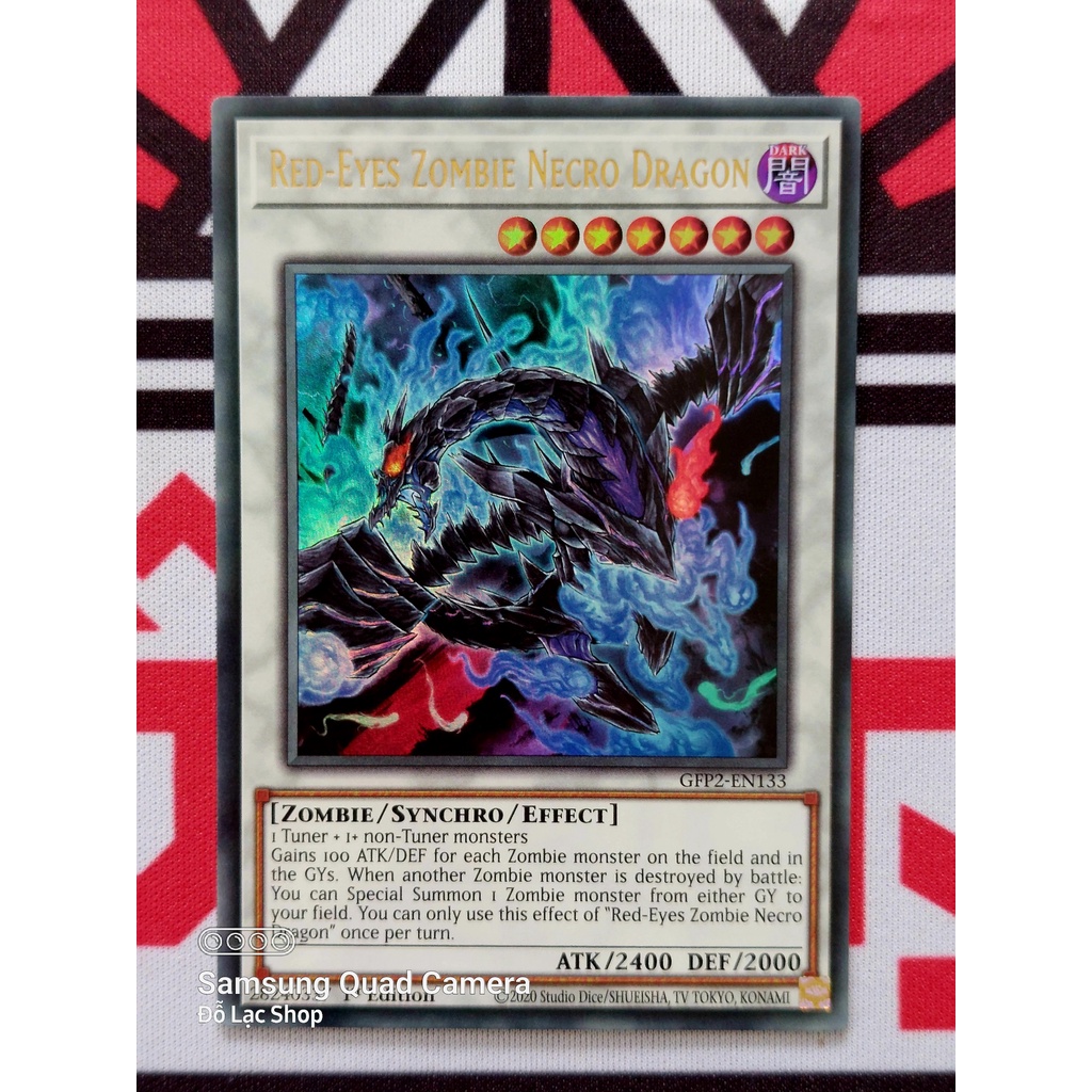 Thẻ Bài Yugioh Monster Red-Eyes Zombie Necro Dragon - GFP2-EN133 - Ultra Rare