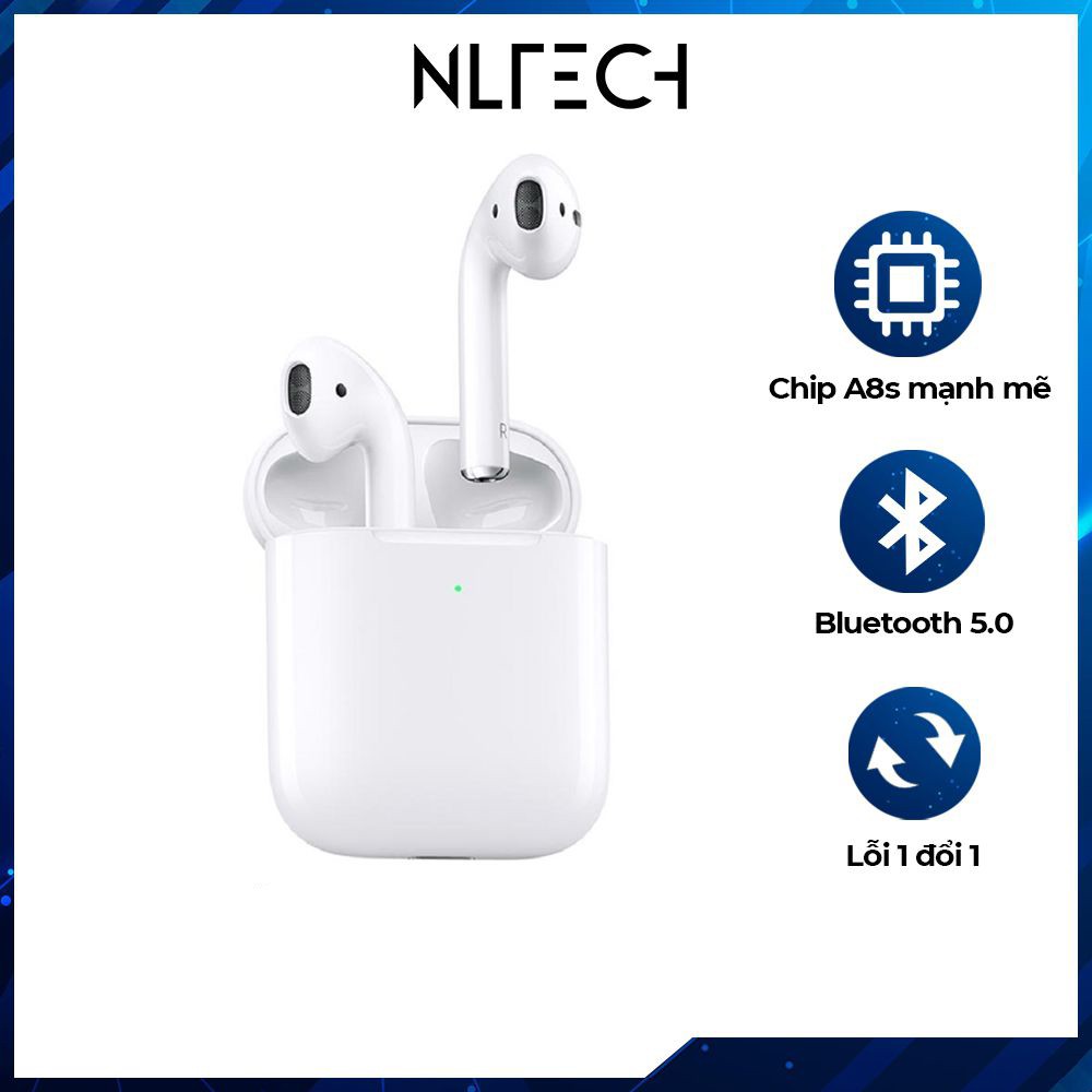 [ HÀNG CAO CẤP ] Tai Nghe Không Dây Airpods 2 Định Vị - Đổi Tên - Sạc Không Dây - Tháo Tai Dừng Nhạc Phiên Bản 2021