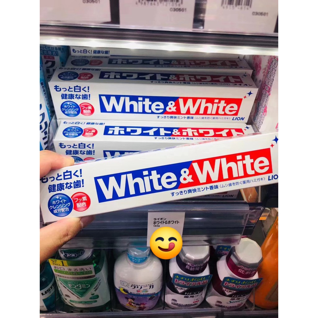 Kem đánh trắng răng White &amp; White Nhật bản