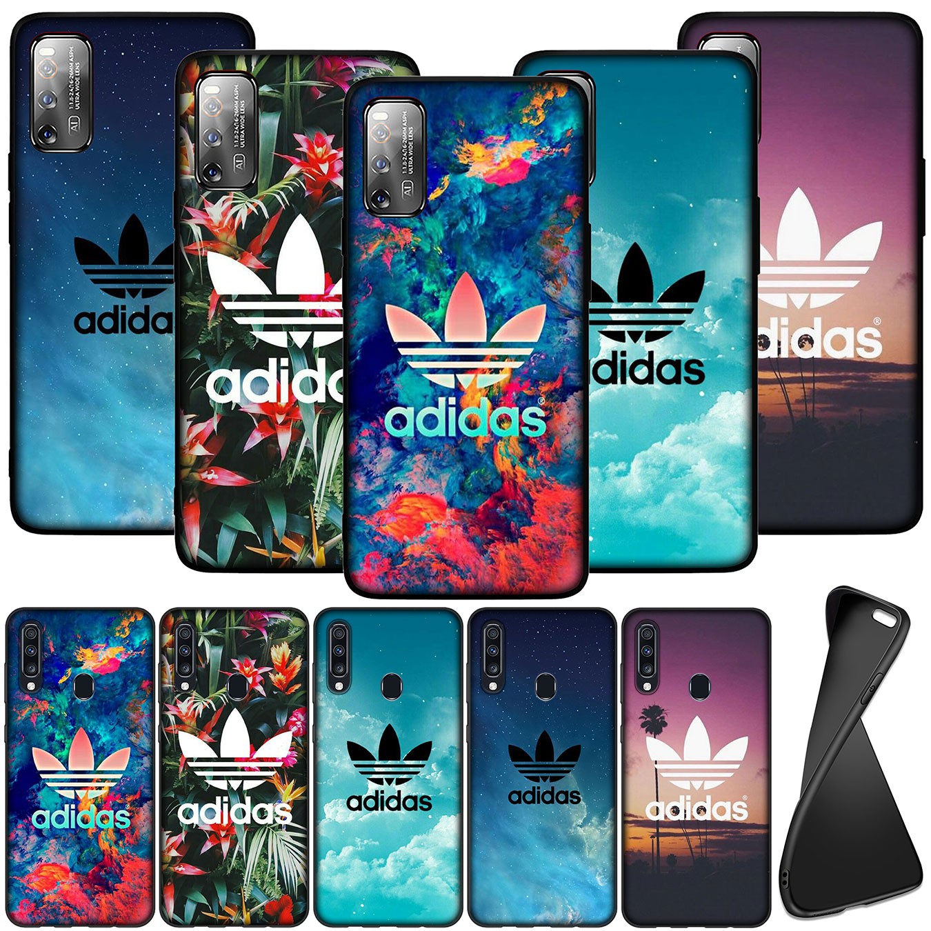 Ốp điện thoại silicone mềm in hình logo Adidas cho Samsung Galaxy A11 A31 A10 A20 A30 A50 A10S A20S A30S A50S A71 A51