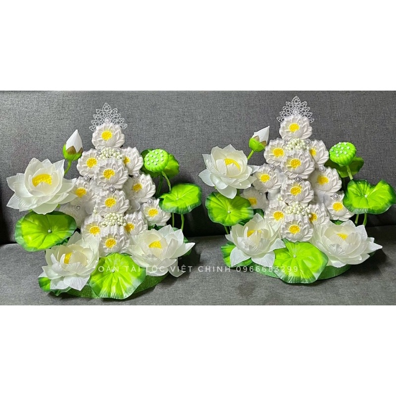 Oản tài Lộc - Tháp 12 oản sen to