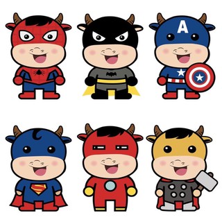 Set 5 bao lì xì hoạt hình Trâu Tân Sửu 2021 siêu hot