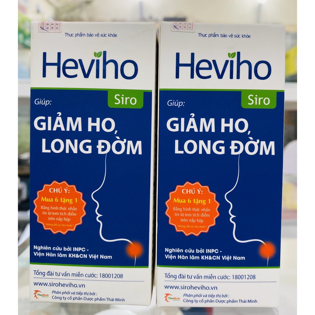 HEVIHO SIRO/ HEVIHO- LONG ĐÀM, GIẢM HO, GIẢM ĐAU RÁT HỌNG.